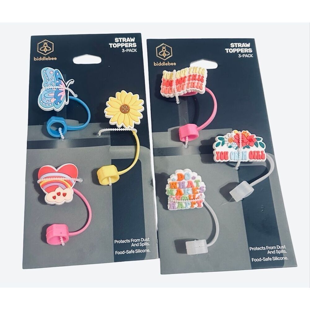 Biddlebee Straw Toppers *SET*